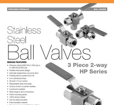 Stainless Steel Ball Valves - Hydraulic